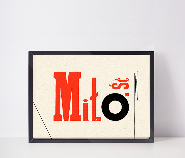 plakaty plakat / miło-ść / a3
