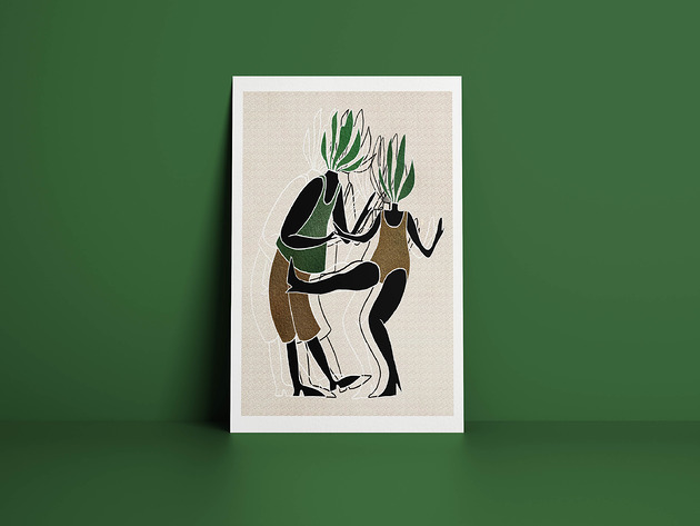 Plakat Roślinne Tango Nela Janowska