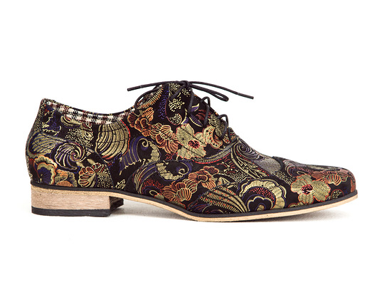 SKÓRZANE JAZZÓWKI ZAPATO 246 ZŁOTA MOZAIKA Zapato