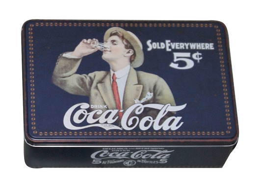 Puszka prostokątna Coca-Cola granatowa MIA home