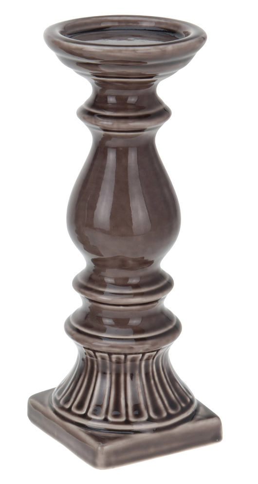 Świecznik ceramiczny pudrowy róż MIA home