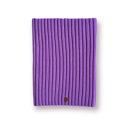 szale damskie Komin merino w prążki Soft Snood - amestyst