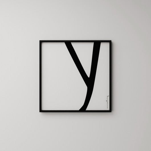 LITERA "Y"  - grafika 50x50 MINIMALLIVING