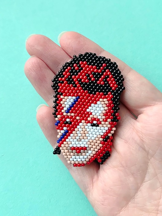 broszki Broszka Ziggy Stardust 