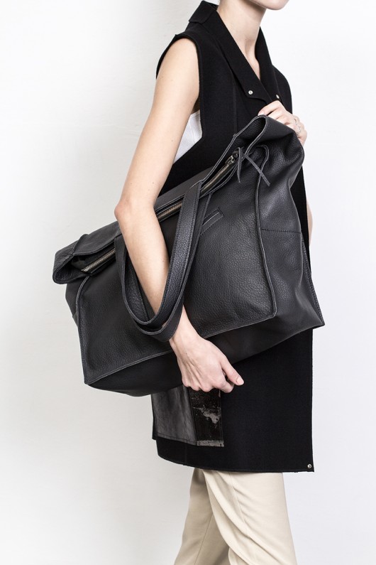 torba skórzana NUNA BLACK BAGS BY LENKA