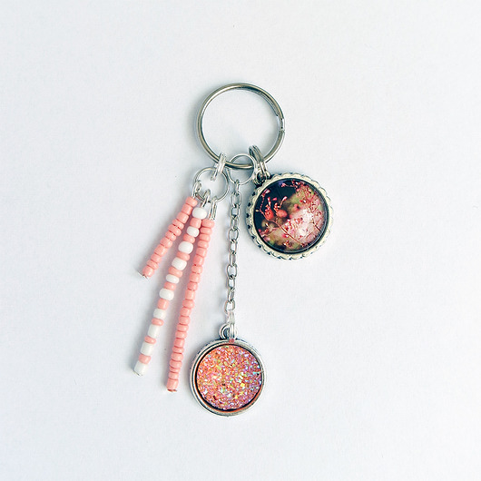 Breloczek - Lato, druzy morelowe yenoo
