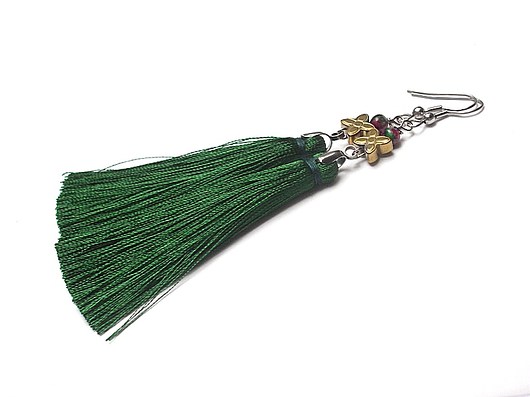 Alloys Collection   /boho/ green   -kolczyki  KiKa pracownia