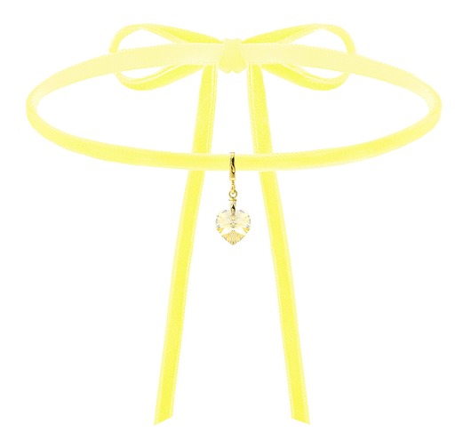 Aksamitny choker z kryształem SWAROVSKI® Coccola JEWELLERY
