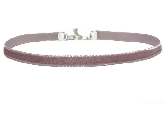 Choker fiołkoworóżowy -9mm- naszyjnik aksamitka ZOKO STORE
