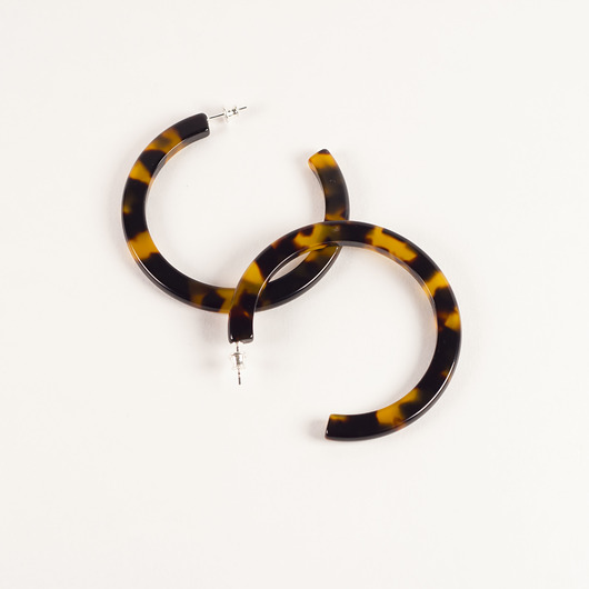 Kolczyki Magnolia w kolorze Light Tortoise NINIco Jewelry