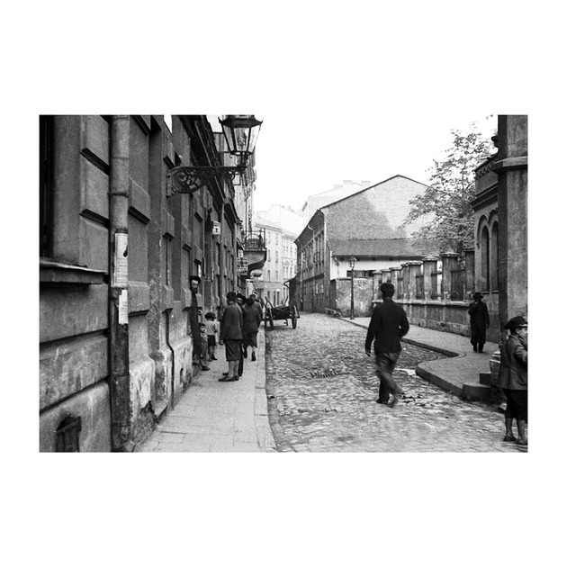 kartki okolicznościowe - wydruki Kartka Premium - Vintage Kraków, ul.Podbrzezie