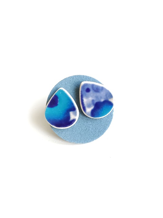 kolczyki ceramiczne Kolczyki ceramiczne Bolesławiec