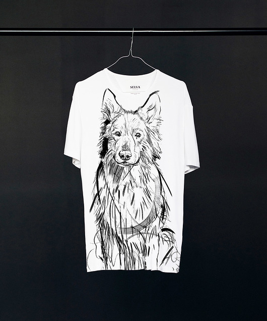 White Shepherd Dog Men's T-shirt SELVA