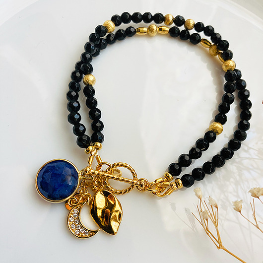 Bransoletka NOC KAIRU, spinel, lapis lazuli Anemon Atelier