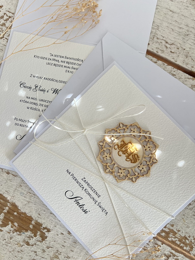 zaproszenia na komunię Najpiękniejsze oryginalne zaproszenia na komunię - komunijne ręcznie robione