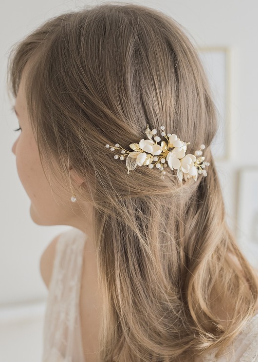 Grzebyk z kwiatkami Noessa  Anelis Atelier