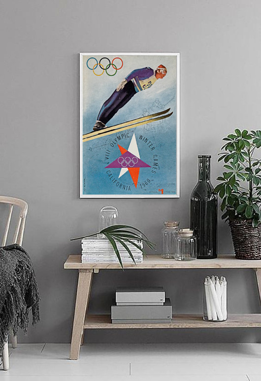 plakaty PLAKAT GÓRY narty SKI zimowy sport