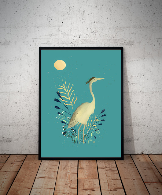 Plakat Czapla kordecka art