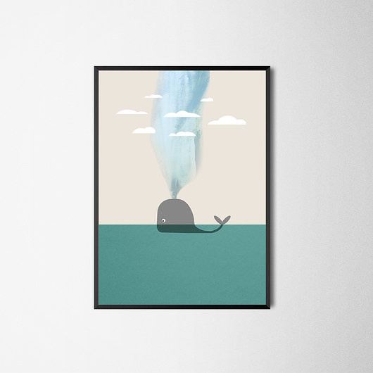 Plakat „Wieloryb” Maly Wielki Design
