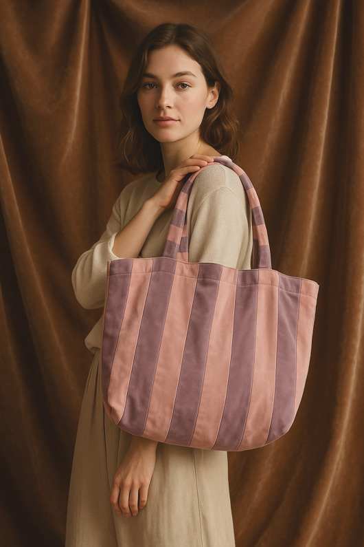 torby na ramię Velvetowa Torba na ramię Lawenda/Pudrowy