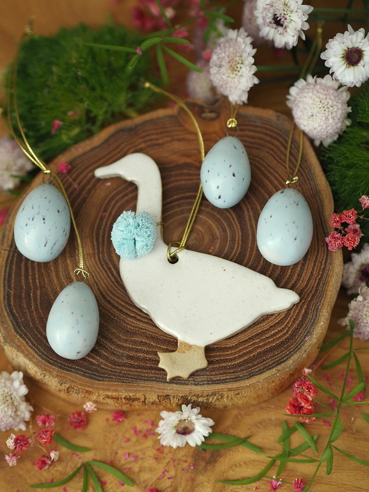 ozdoby wielkanocne Zawieszki/ dekoracje wielkanocne / jajka / gąska