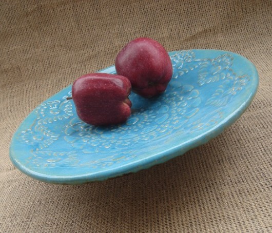 turkusowa koronka pogodna pracownia ceramiczna