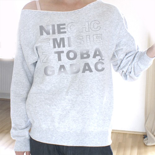 Nie chce mi się z Tobą gadać srebrny Z ONE MUG A DAY