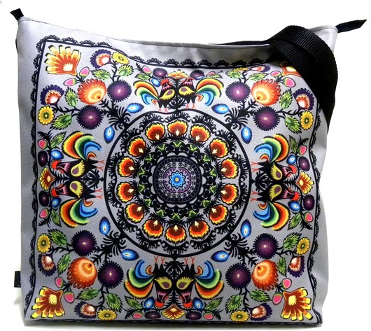 Duża torba na zamek z autorskim motywem:) Gaul Designs