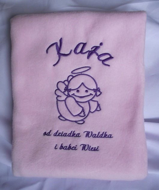 Kocyk z imieniem dziecka ajiram