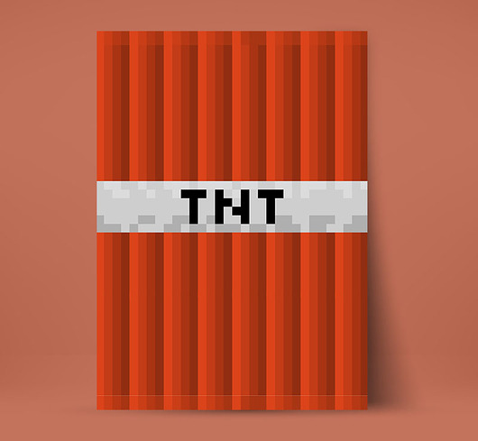 obrazy Obrazek Minecraft na ścianę - Dla gracza - TNT