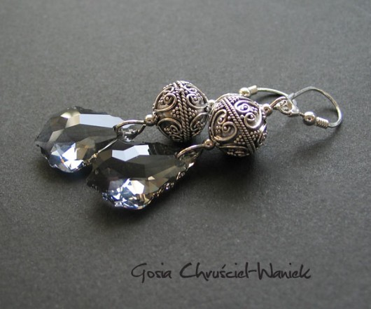 kryształ Swarovski w srebrze Bali Gosia Chruściel-Waniek