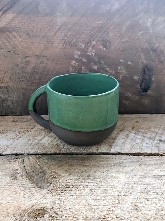 kubki Ceramiczny kubek z uszkiem 350 ml  Ocean Green