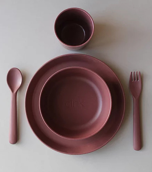 miski i misy Zestaw naczyń bambusowych dla starszaków ,burak