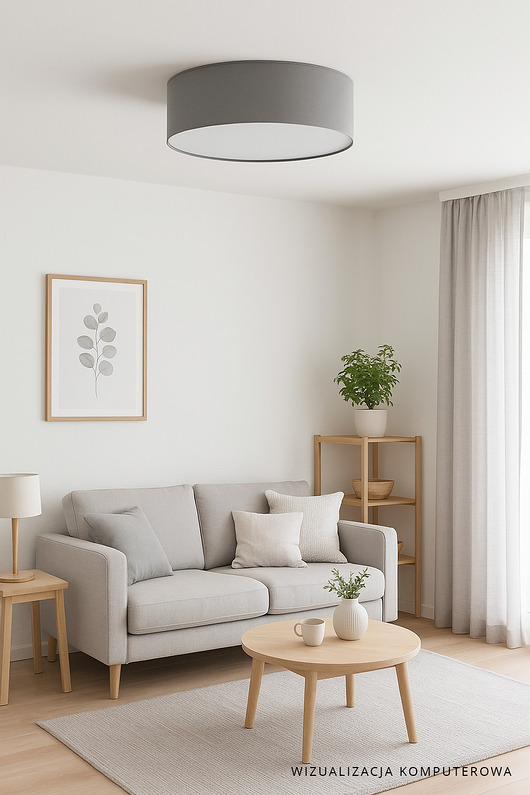 plafony Skandynawska lampa sufitowa do salonu DUBAJ fi 60 cm