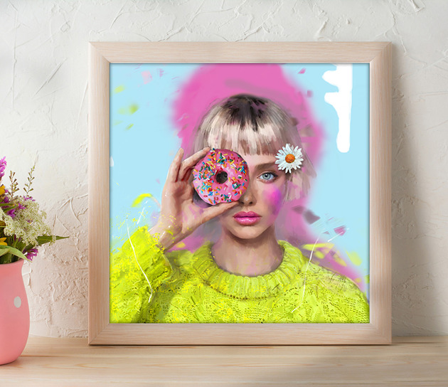obrazy Obraz na płótnie "Lady Donut"