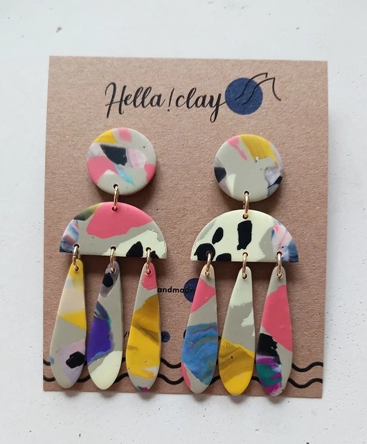 Kolczyki Boho Afro Hellaclay