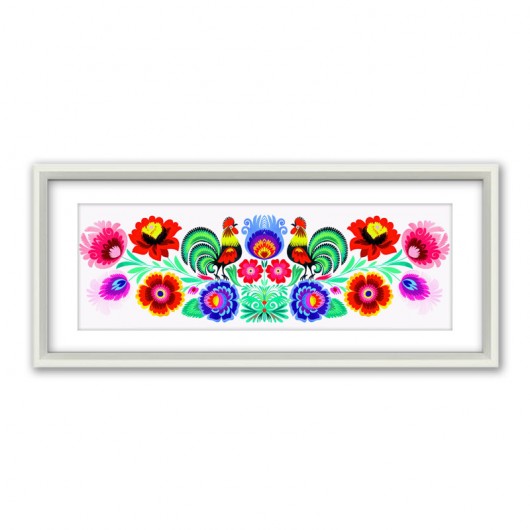 fascinating RUSTERS (framed Art Papercut)  na ludowo