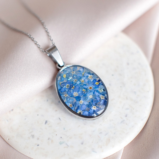 wisiory Wisiorek z niezapominajkami