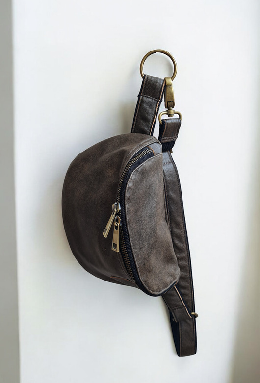 saszetka nerka Nerka skórzana damska Boho, U'POLKA, skóra naturalna