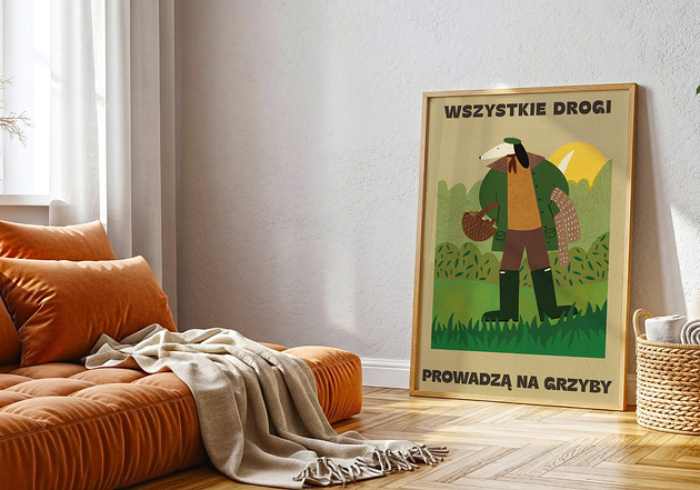 plakaty Plakat Grzyby