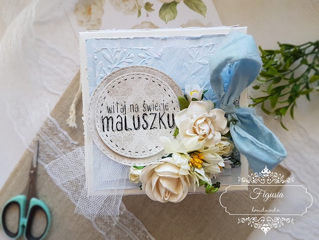 kartki scrapbooking Exploding box , kartka  narodziny dziecka, chrzest