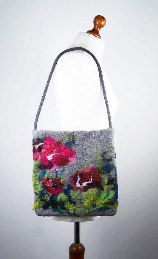 Jedwabnofilcowa Torebka: Aquarelle filcant