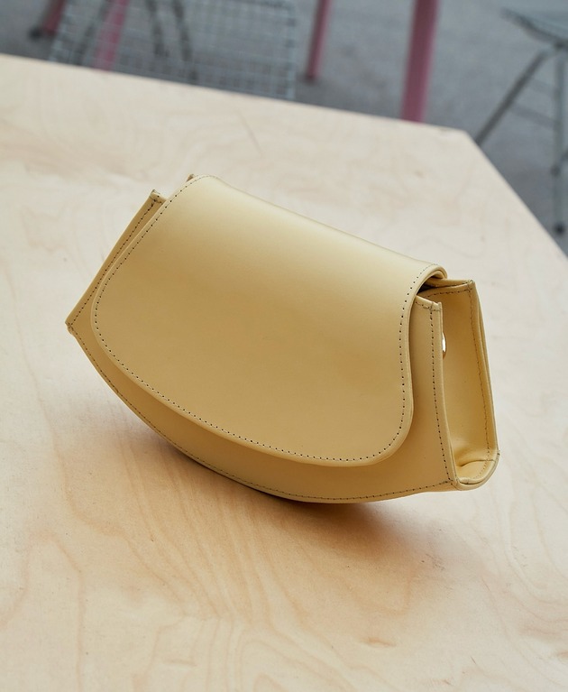 torby na ramię Torebka Skórzana ASTRID S masełkowa szewro GOLD