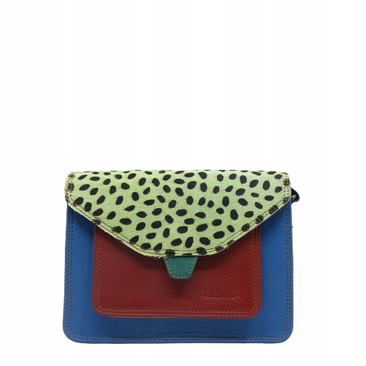 torby na ramię Torebka damska skóra naturalna obrotowa klapka 4w1 unikatowa eko OLIVKA