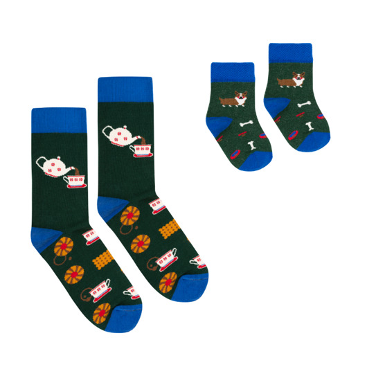 Zestaw 2 par skarpetek dla Mamy i Niemowlaka FAVES. Socks&Friends