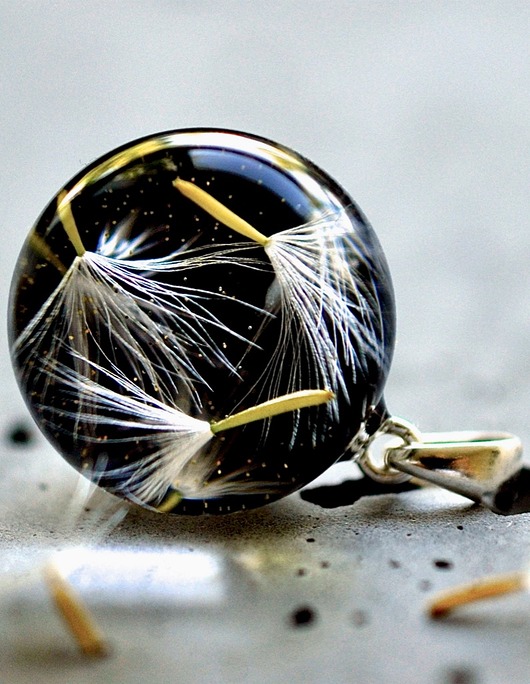 Elegancki wisiorek z nasionami dmuchawca Grol Jewellery