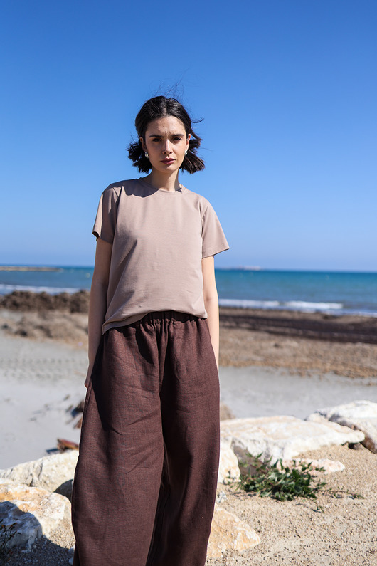 t-shirt damskie T-shirt Close kakaowy