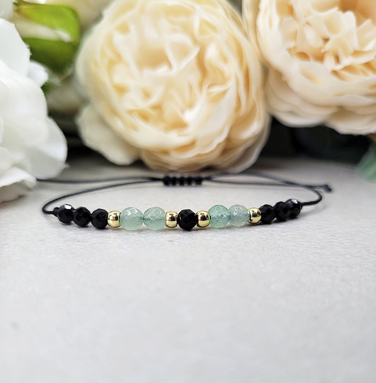 bransoletki z kamieni naturalnych OCHRONA z Turmalinem