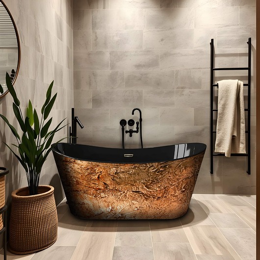 dodatki - łazienka - różne CARMELLA - retro wanna wolnostojąca z karmelowym rzeźbieniem