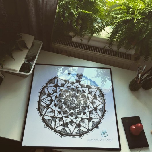Mandala,print 50x50 cm Margo Hupert